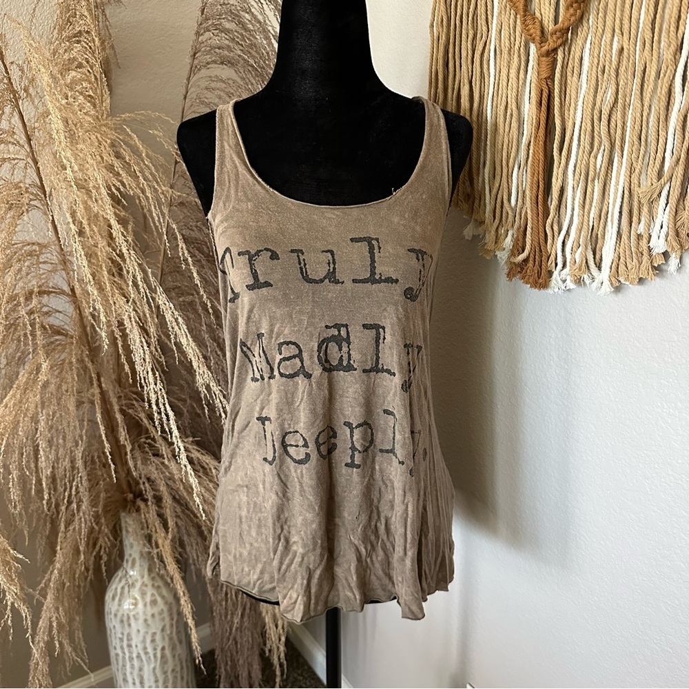 Truly Madly Deeply Rustic Boho Tank